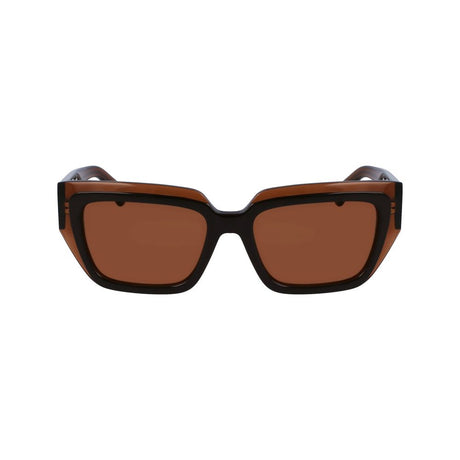 Ferragamo Brown Acetate Sunglasses