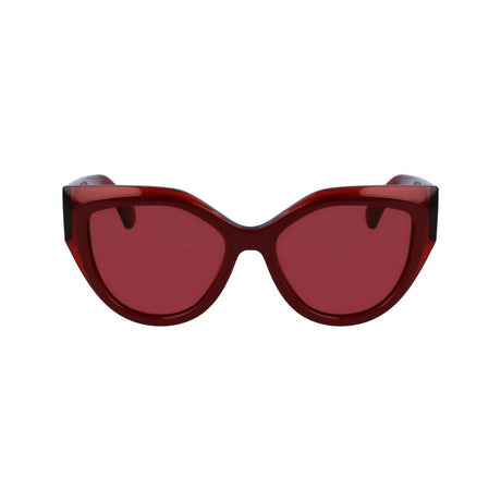 Ferragamo Red Acetate Sunglasses