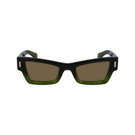 Ferragamo Green Acetate Sunglasses