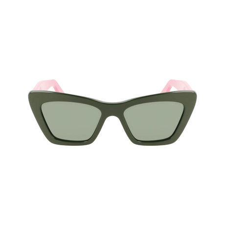 Ferragamo Green Acetate Sunglasses