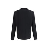Cruna Black Fleece Wool Coat