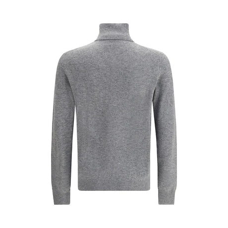 Aragona Cashmere Gray Merino Wool Turtleneck