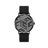 Guess Black Synthetic Dress Watch