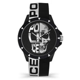 Police Black Synthetic Dress Watch