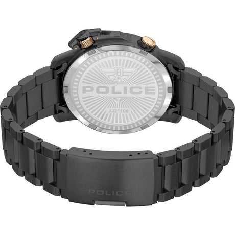 Police Black Stainless Steel Dress Watch