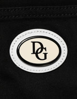 Dolce & Gabbana Black Cotton MidWaist Skinny Denim Logo Jeans