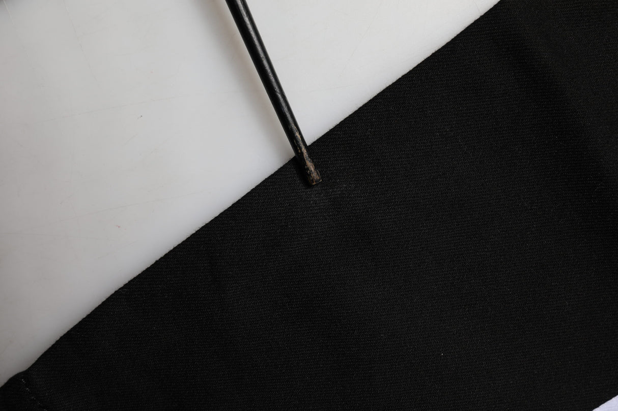 Dolce & Gabbana Black Cotton MidWaist Skinny Denim Logo Jeans