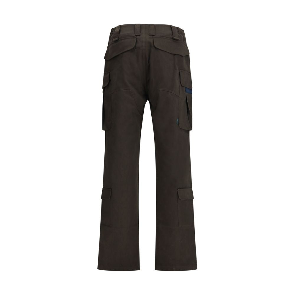 GR10K Brown Cotton Cargo Pants
