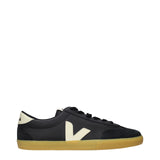 Veja Black Leather Low Top Sneakers