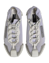 Dolce & Gabbana White Lace Up Low Top NS1 Sneakers Men Shoes