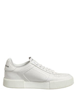 Dolce & Gabbana White MIAMI Calf Low Top Men Sneakers  Shoes