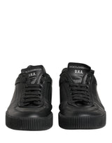 Dolce & Gabbana Black MIAMI Calf Low Top Men Sneakers  Shoes