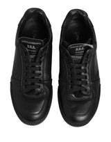 Dolce & Gabbana Black MIAMI Calf Low Top Men Sneakers  Shoes