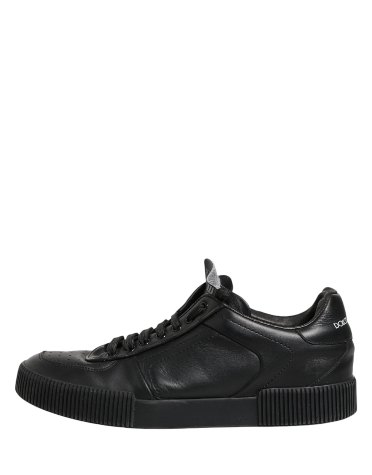 Dolce & Gabbana Black MIAMI Calf Low Top Men Sneakers  Shoes