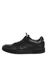 Dolce & Gabbana Black MIAMI Calf Low Top Men Sneakers  Shoes