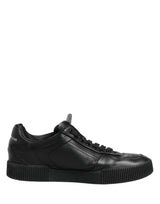 Dolce & Gabbana Black MIAMI Calf Low Top Men Sneakers  Shoes