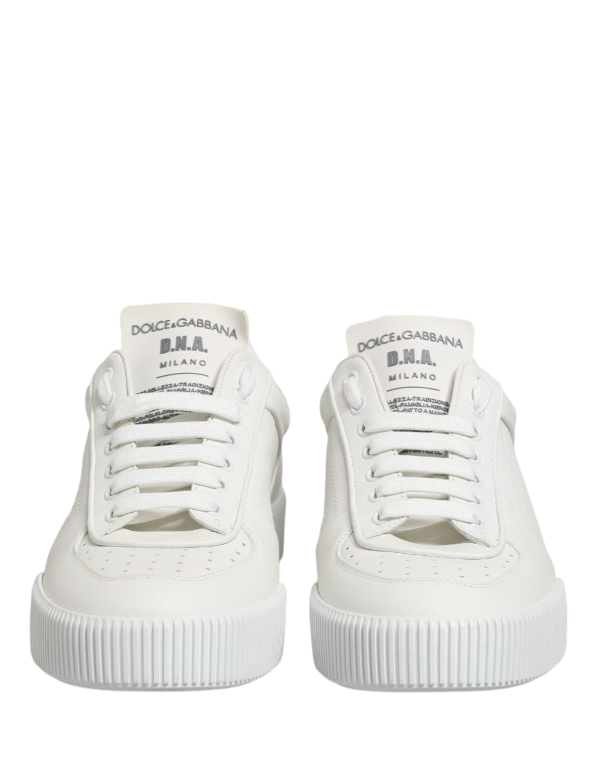 Dolce & Gabbana MIAMI Calf Low Top Men Sneakers  White