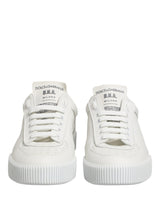 Dolce & Gabbana MIAMI Calf Low Top Men Sneakers  White