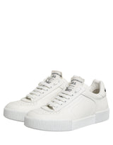 Dolce & Gabbana MIAMI Calf Low Top Men Sneakers  White
