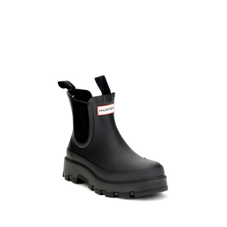 Hunter Black Rubber Chelsea Boots
