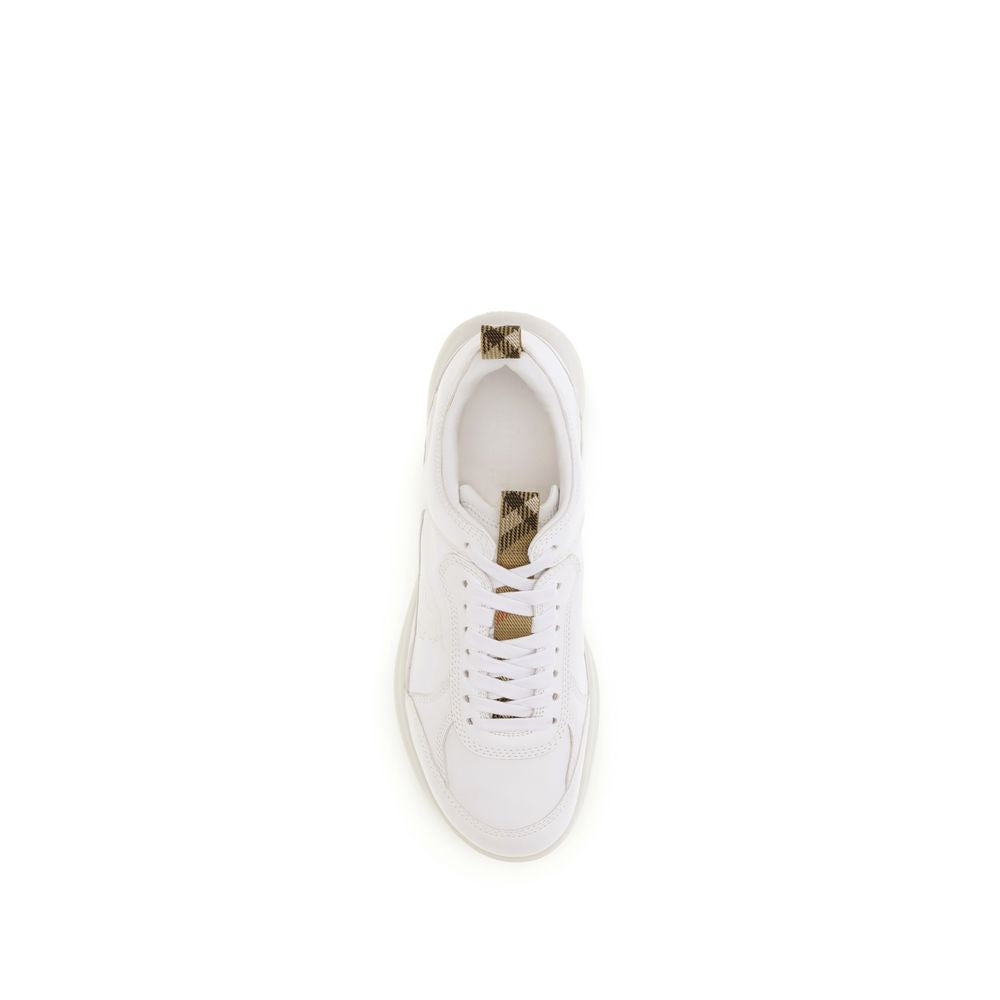 Burberry White Lamb Ovis Aries Aries Athletic Sneakers