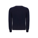Brunello Cucinelli Blue Fleece Wool Sweatshirt