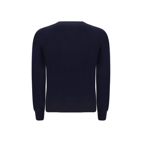 Brunello Cucinelli Blue Fleece Wool Sweatshirt