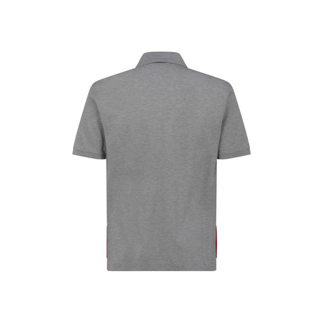 Thom Browne Gray Cotton Polo Shirt