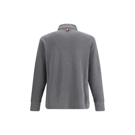 Thom Browne Gray Cotton Polo Shirt