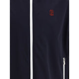 Brunello Cucinelli Blue Polyamide Shell Jacket