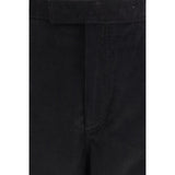 Thom Browne Black Cotton Chino Pants