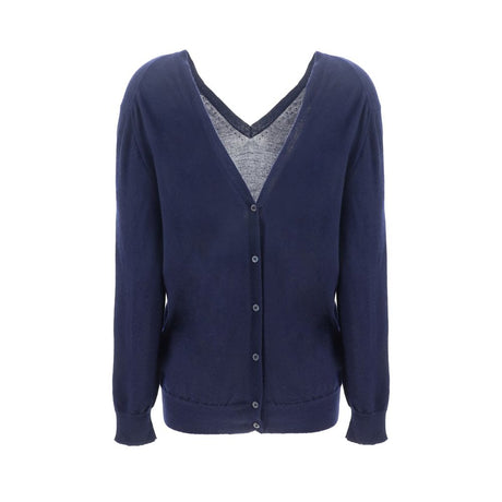 Prada Blue Cashmere Cardigan