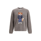 Maison Kitsuné Gray Wool Sweatshirt