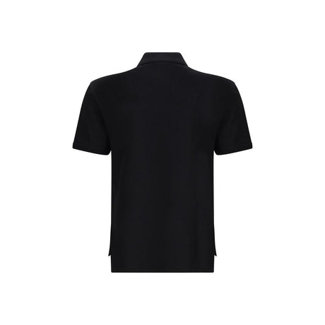 Givenchy Black Cotton Polo Shirt