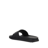 Fendi Black Rubber Flat Sandals