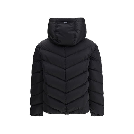 Herno Black Polyester Jackets And Coat