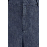 Jil Sander Blue Cotton Bermuda Shorts