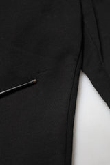 Dolce & Gabbana Black Cotton Mid Waist Jogger Trousers Pants