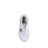 Golden Goose Gray Calf Leather Bos Taurus Chunky Sneakers