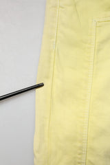 Jeckerson Yellow Mid Waist Straight Fit Men Denim Trouser Jeans