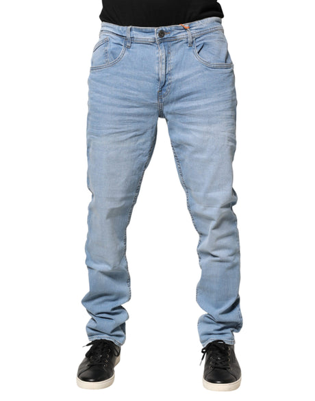 Blend Light Blue Twister Mid Waist Skinny Fit Men Denim Jeans