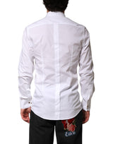Dolce & Gabbana White GOLD Long Sleeves Formal Dress Shirt
