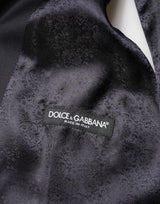 Dolce & Gabbana Black Wool Single Breasted 3 Piece Men Suit