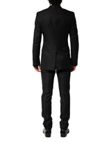 Dolce & Gabbana Black Embellished Single Breasted 2 Pc Suit