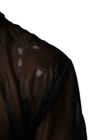 Dolce & Gabbana Black Sheer Long Sleeves Turtleneck Top