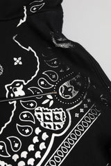 Dolce & Gabbana Black Bandana Hooded Men Sweatshirt Sweater
