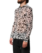 Dolce & Gabbana White DG Logo Long Sleeves Turtleneck Top