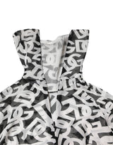 Dolce & Gabbana White DG Logo Long Sleeves Turtleneck Top