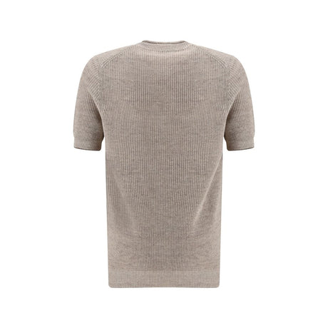 Brunello Cucinelli Beige Linen T-Shirt