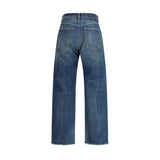 Margiela Blue Cotton Straight-Leg Jeans